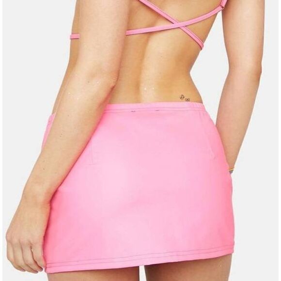 Dolls Kill Club Exx Sweet Freak of Nature Reflective Skirt - Picture 7 of 7